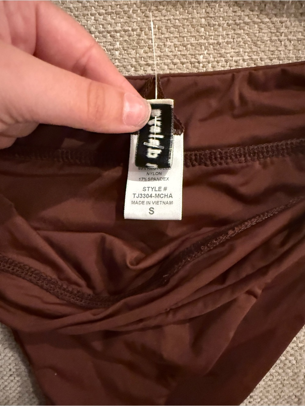 Dippin Daisys Scoop Neck Bikini Set in Chocolate Brown - Picture 2 of 4